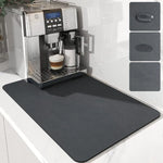 tapis cuisine noir absorbant antiderrapant séchage rapide moderne évier machine