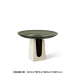 vase moderne verre marron clair simple geometrie decoration florale minimaliste