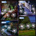 lumière solaire fleur étoiles multicolore moderne extérieure autoinstallation étanche led blanc vacances jardin patios