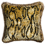 coussins décoratifs velours or motifs géométriques abeilles brodées luxueux salon chambre voiture