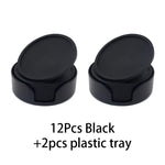 sous verres silicone respectueux environnement noir modernes 10 cm pack pièces