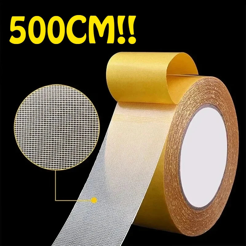 ruban adhésif double face blanc jaune maille fine transparent moderne 3cm 1000cm 3cm 500cm