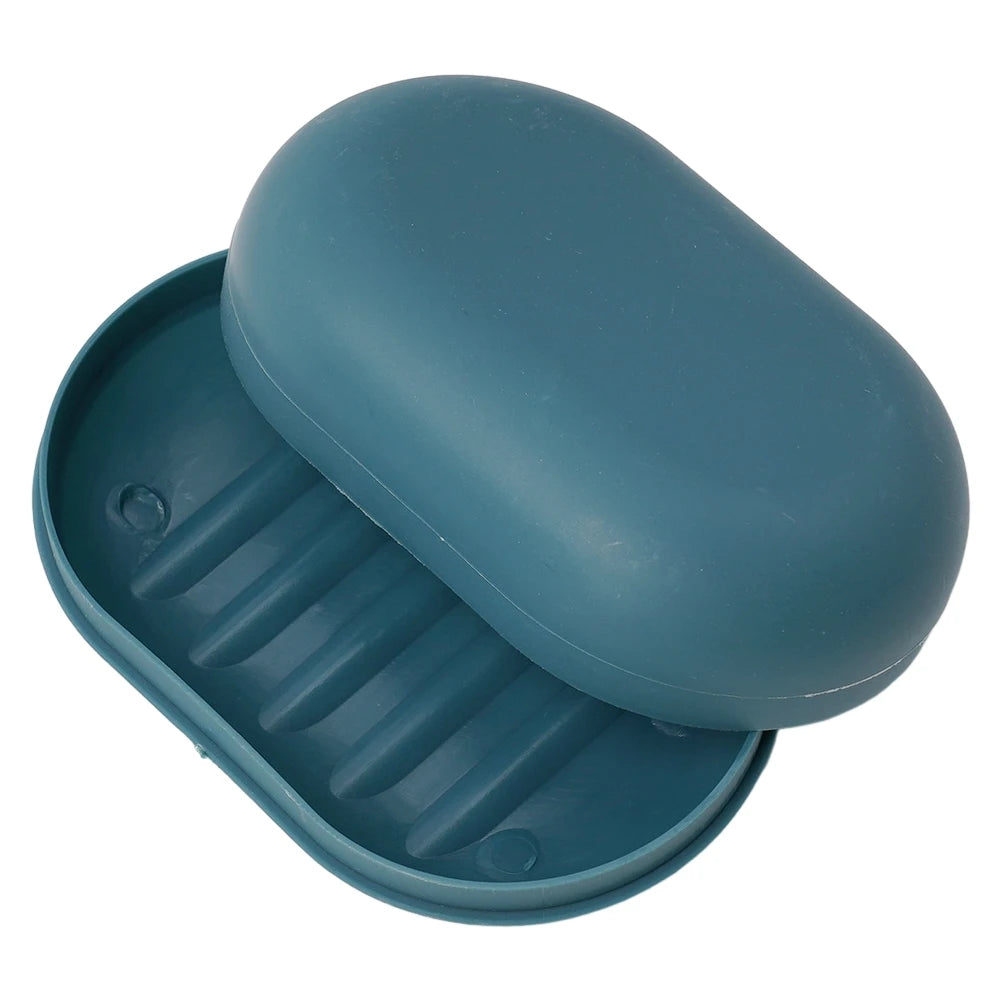 boîte savon moderne rose clair blanc bleu lisse opaque salle bain douche rangement portable