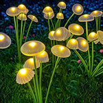 lumière solaire moderne champignon multicolore blanc extérieure patio jardin led étanche