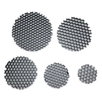 grille hexagonale moderne noir anti glare aluminium led downlight projecteur contemporain