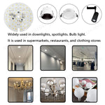 plaque led circulaire blanc blanc chaud 9w 12w 20w moderne sans pilote smd2835