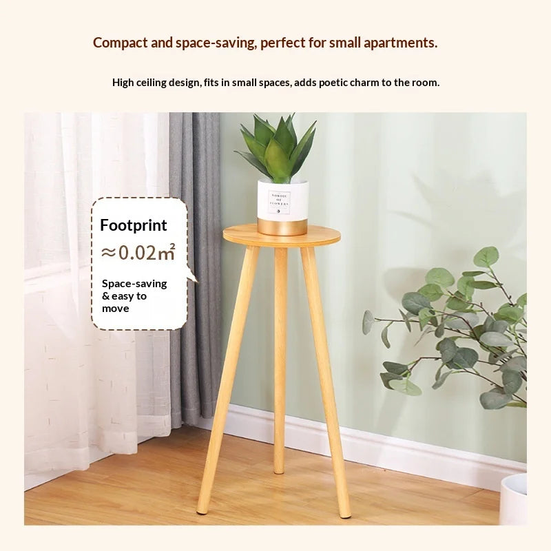 meuble rangement plantes bois blanc moderne minimaliste plateaux ronds assemblage extérieur intérieur balcon patio