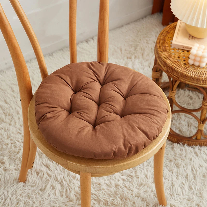 coussin rond doux velouté moderne antidérapant gris rose bleu marron