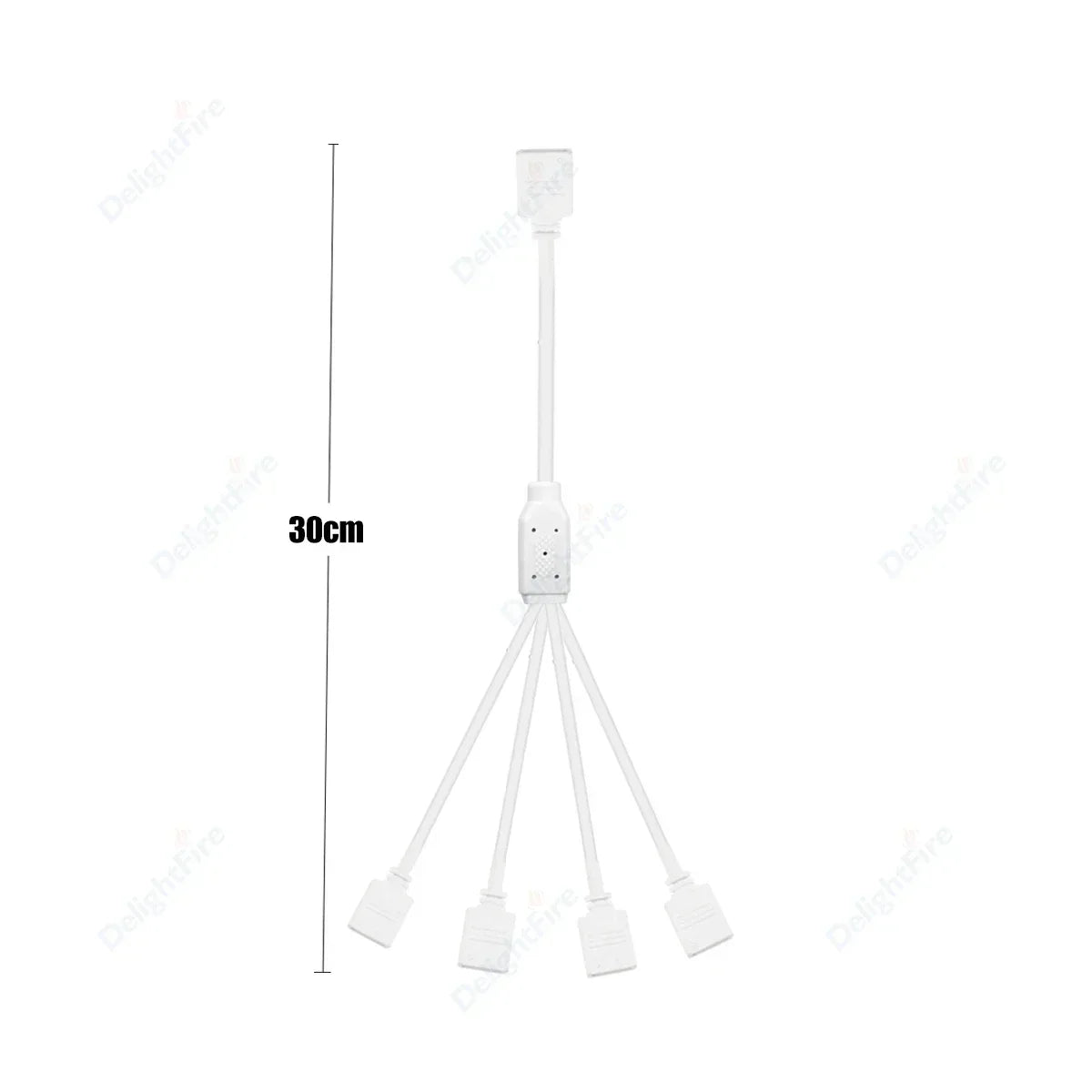 câble extension rgb led prise femelle broches blanc flexible moderne
