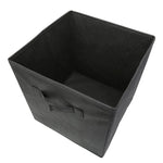 boîtes rangement pliables tissu noir modernes respectueuses environnement utilisation multiple rangement stockage poignées incluses
