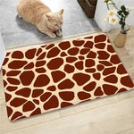 tapis léopard zèbre tigre vache moderne polyester antidérapant sol chambre salon