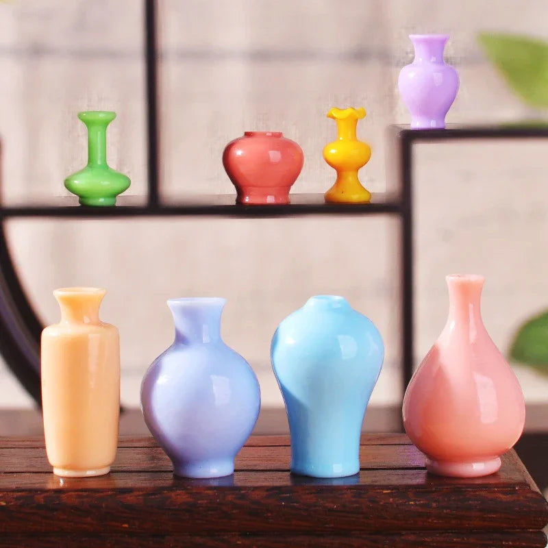 vases résine couleur verte bleue rose orange violet beiges modernes ornement cuisine bricolage accessoires