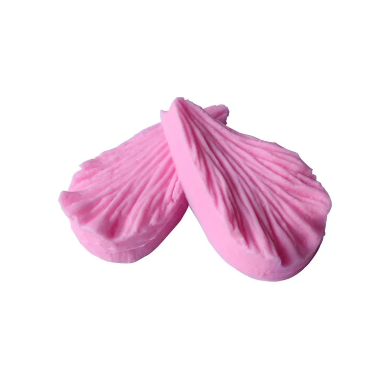 feuilles artificielles silicone vert rose veines plissées decoratives cuisson gâteau artisanal mariage