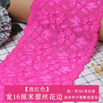 ruban élastique dentelle large 16cm serviettes classiques couleurs variées usage partie decoration