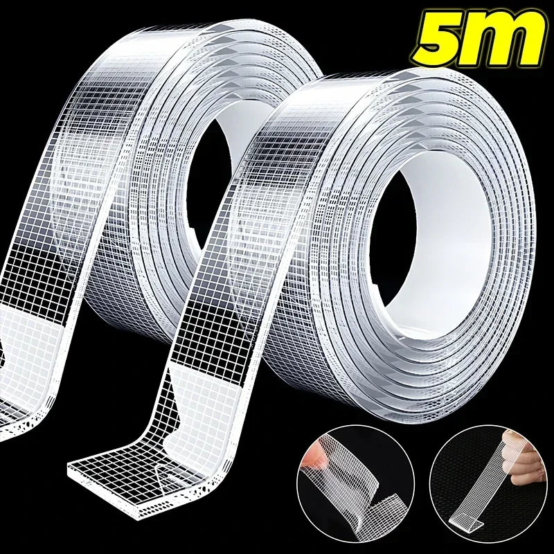 ruban adhésif double face transparent grille fine moderne adhésif travail bois support montage câbles