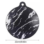 protecteur plaque cuisson silicone noir beige motif géométrique moderne opacité