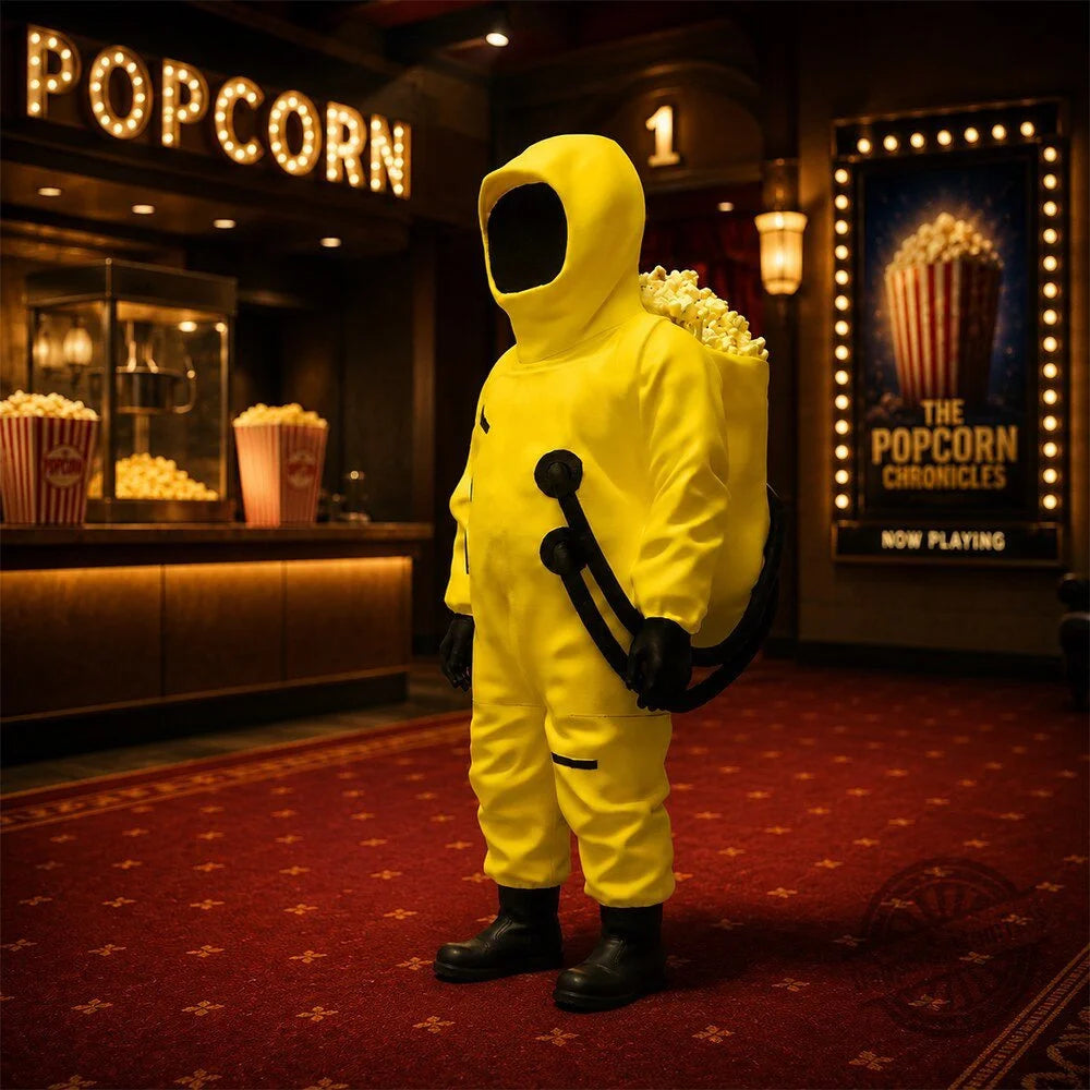 figurine collection hazmat jaune noir protection individuelle réaliste popcorn fans horreur