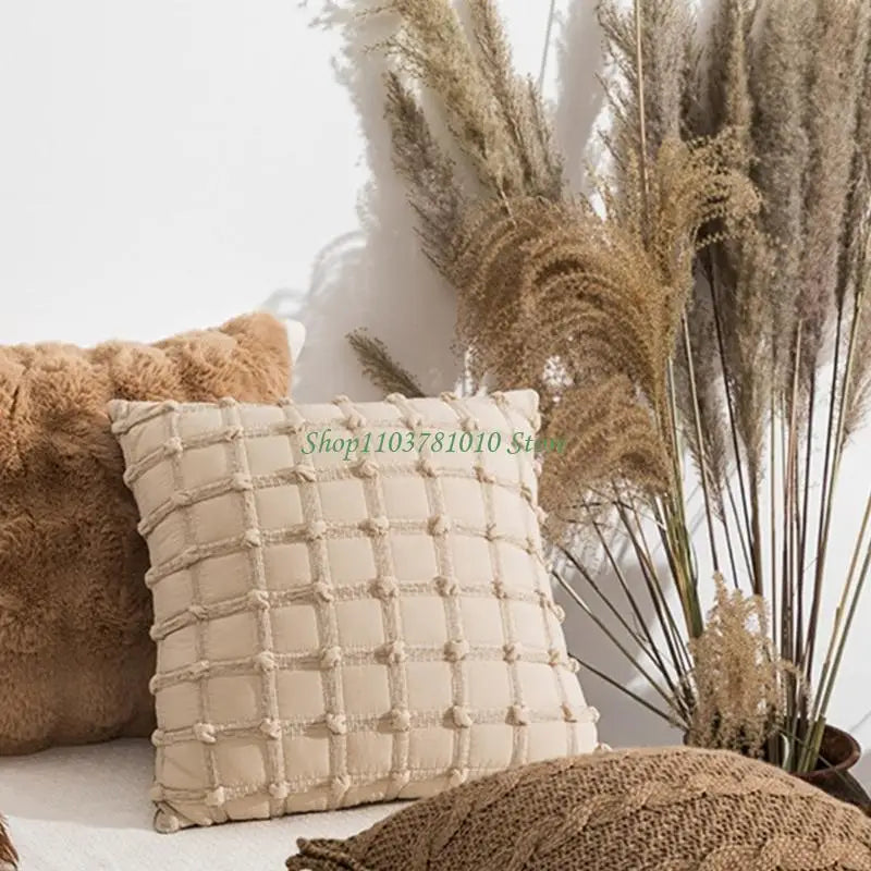 taies d'oreiller multicolores motifs bulles polyester coton lit adulte décoratives doux rustiques