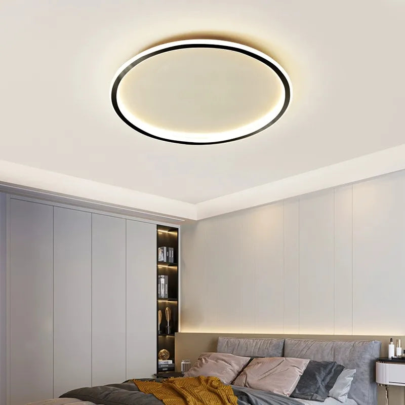 luminaire led moderne minimaliste blanc gris argenté télécommande ultra fin