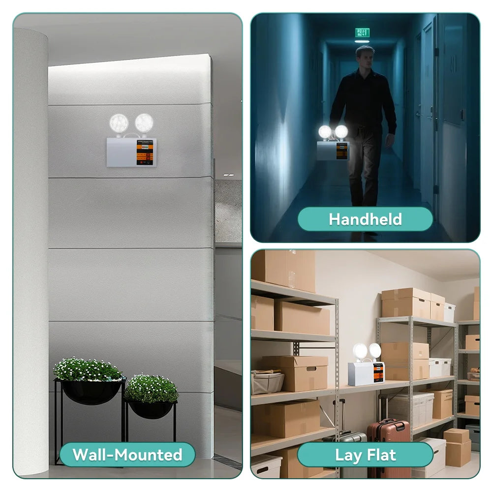 lampe d'urgence led blanc moderne certification rohs fixation murale interrupteur test