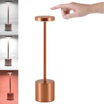 lampe table led rechargeable tactile or argent noir veilleuse portable chambre lecture gradation continue