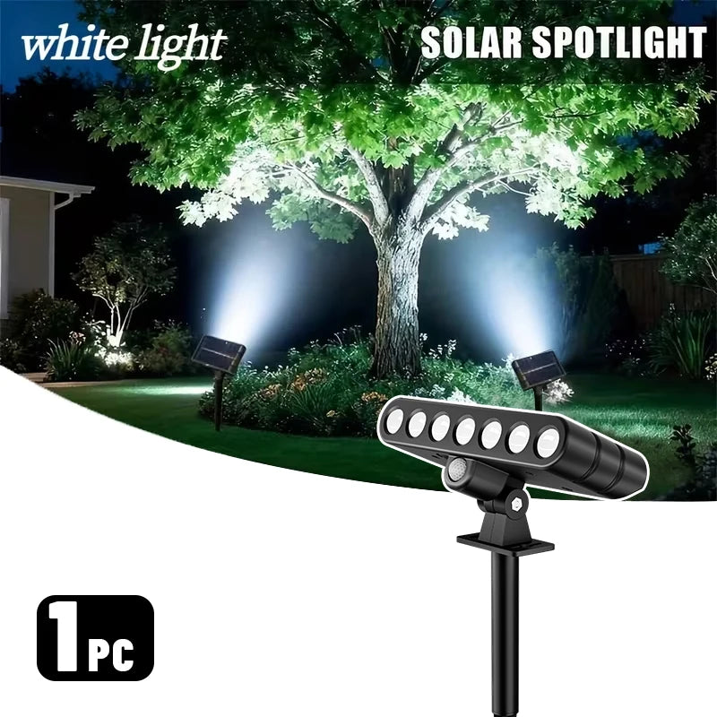 projecteurs solaires led noirs modernes jardin piquets extérieurs 3pcs lumière chaude/froide ip65 abs