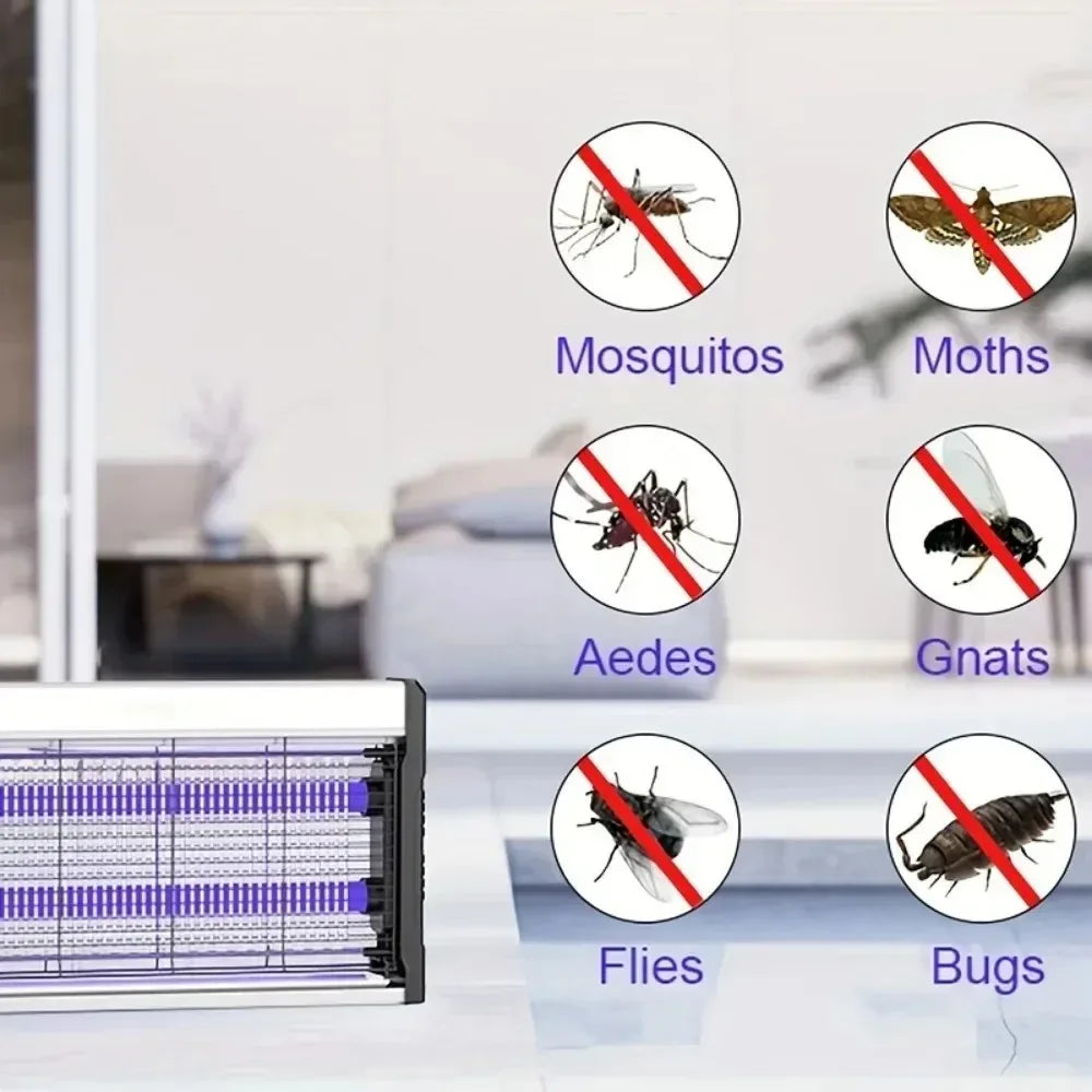 piège insectes anti moustiques uv lumière moderne noir violet grille autonomie chambreintérieur