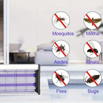 piège insectes anti moustiques uv lumière moderne noir violet grille autonomie chambreintérieur