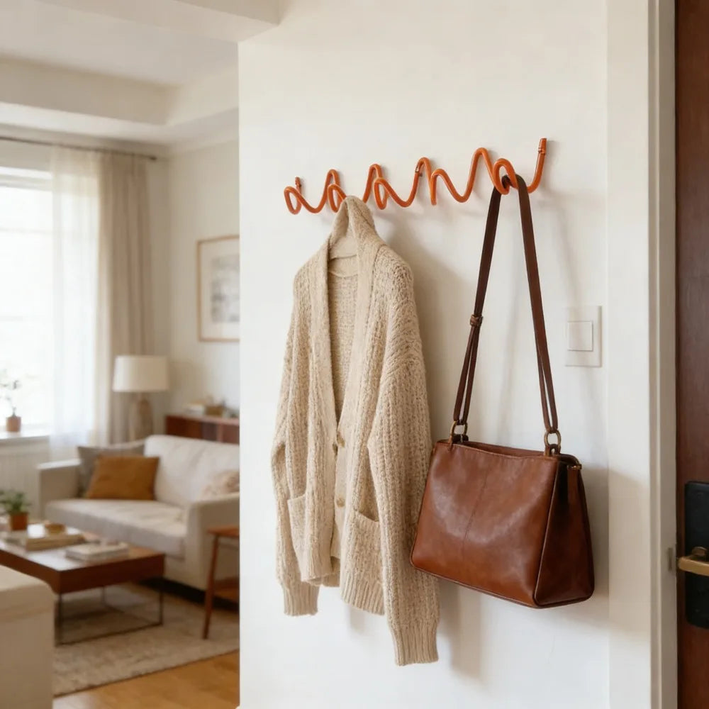 porte sacs moderne crochets orange noir rose bleu minimaliste clips muraux multifonctionnelsiaux nhà để