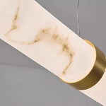 lampe suspendue moderne marbre blanc doré salon restaurant cuisine chambre