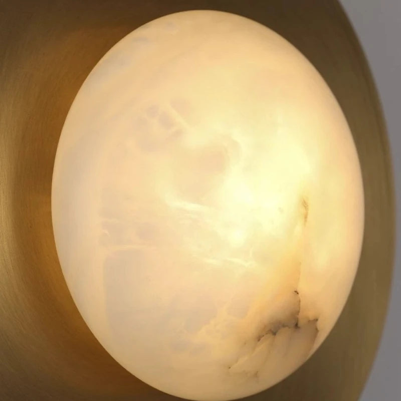 lampe murale moderne or antique marbre blanc led 3000k 4000k 6000k