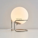 lampe table moderne verre blanc Bauhaus lumière LED 3000k 6000k chambre