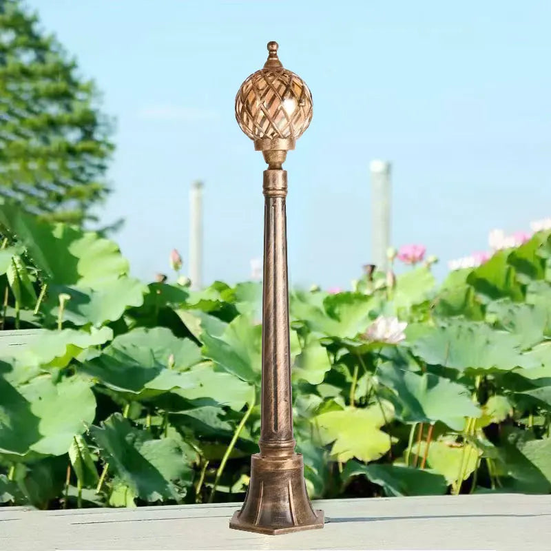 lanterne vintage dorée moderne rétro motifs géométriques extérieur ip65 led
