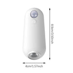 lampe toilette blanche moderne capteur mouvement recharge usb adhésif flux lumineux faible