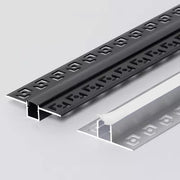 éclairage led encastrable aluminium moderne perforations texture métallique minimaliste
