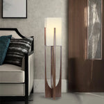 lampe sol bois naturel moderne minimaliste tissu blanc éclairage 10 15m² led ans garantie