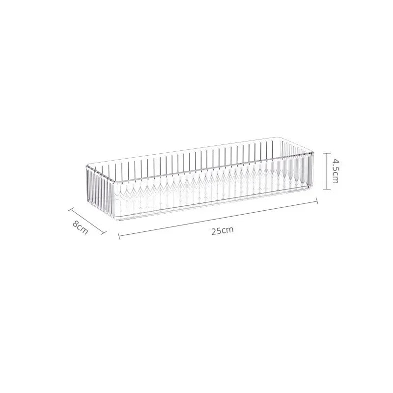 boîtes rangement transparentes plastique réutilisables modernes minimalistes très transparentes articles divers