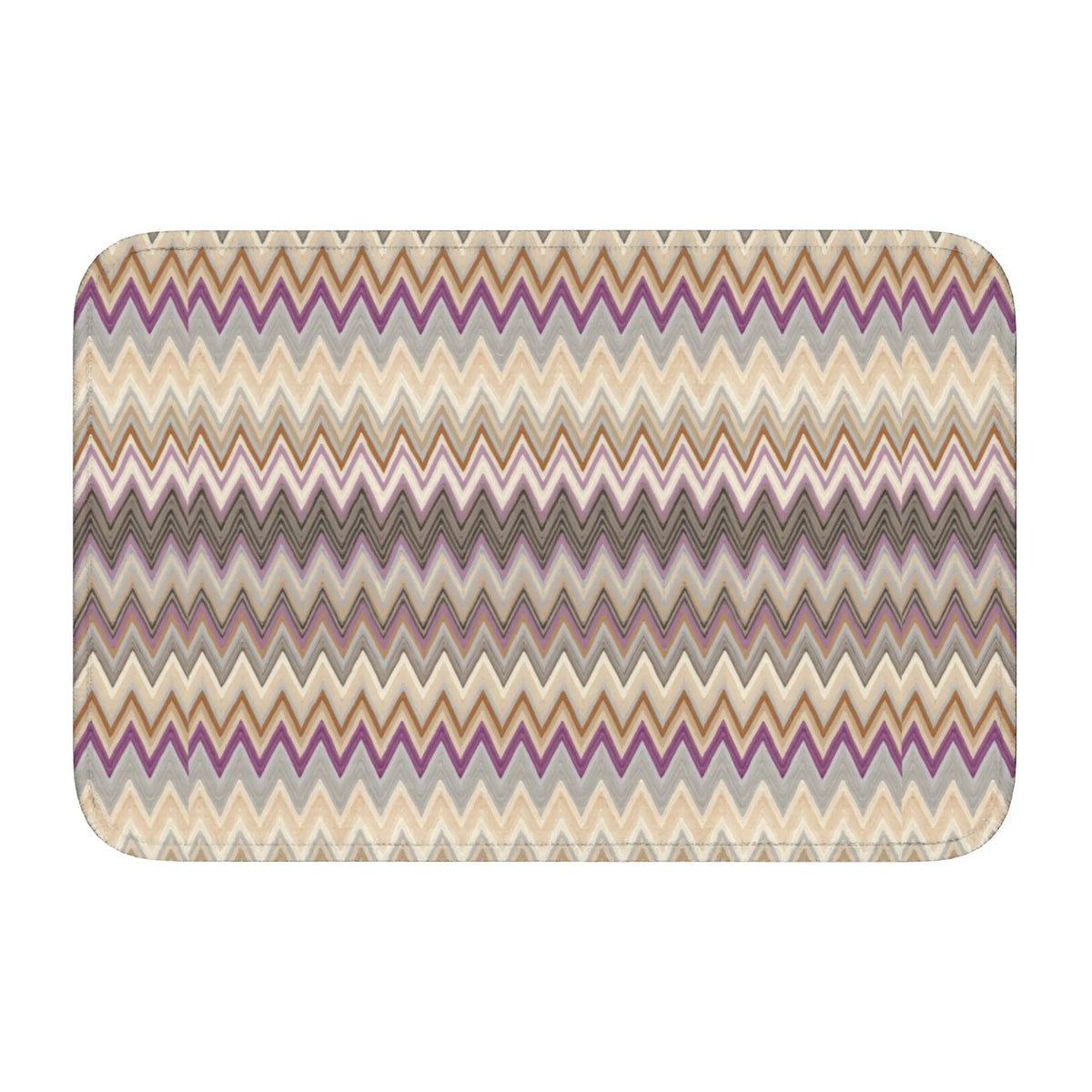 tapis moderne multicolore zigzag antidérapant polyester extérieur intérieur bain chambre