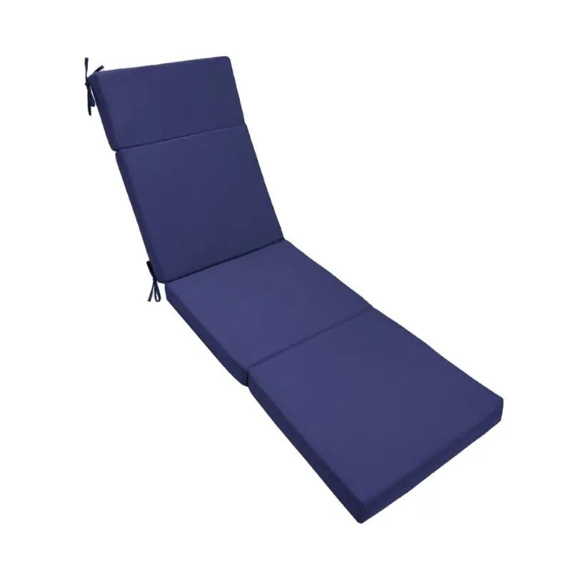 transat bleu marine moderne antidérapant mousse pu polyester uni opaque ruban fixationextérieur patio plage