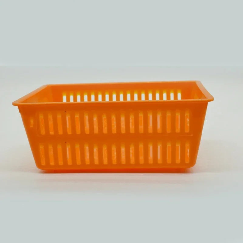 lot 10 petits paniers rangement plastique maille maison