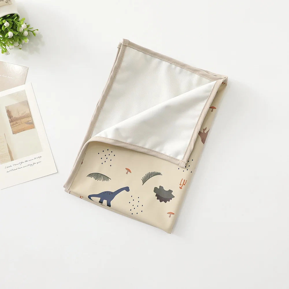 tapis bébé imperméable anti fuite lavable animaux motifs modernes serviettes pliables pochette