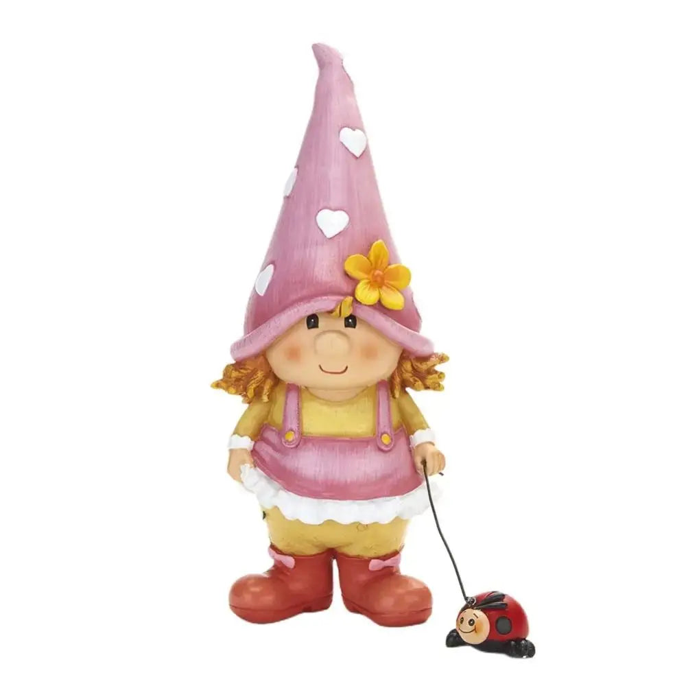ornements jardin gnome miniature résine colorée figurines décoratives fleurs animaux mignon fantastique conte fées