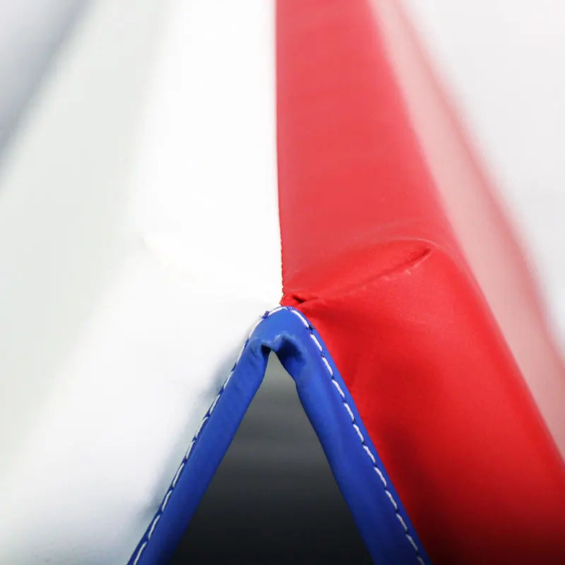 tapis gymnastique pliable non glissant rouge bleu blanc moderne adhésif sport