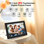 Cadre photo numérique tactile avec menu à l'écran