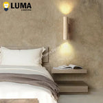 applique murale pierre marbre beige bois moderne salon chambre salon