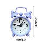 horloge réveil classique aiguille multifonction alarme table couleur variée poignées métalliques chiffres noirs simple
