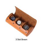 boîtes montres cuir marron noir velours classique rangement montres portable fashion casual étui