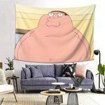 tapisserie murale moderne peter griffin rose clair beige dessin animé chambre salon décoration intérieure