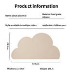 matelas nuage imperméable multicolore moderne assiette chat facile nettoyer silicone placemat