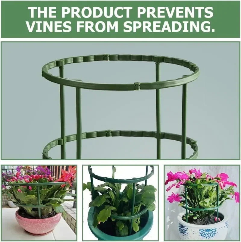 support plantes vert clips moderne arrangement fleurs tige fixation jardinextérieur